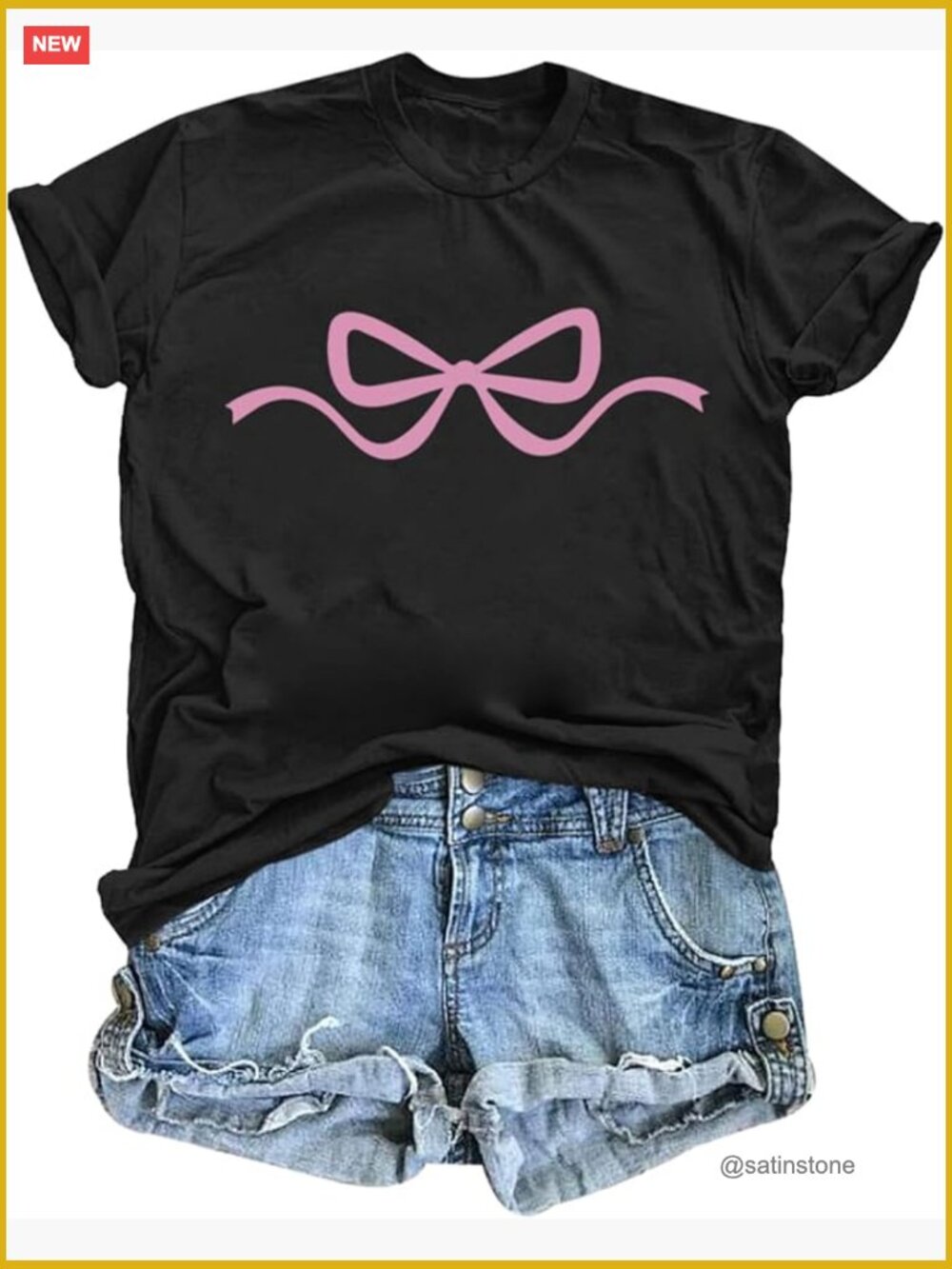 Coquette Bow Aesthetic Graphic Tee Oversized Soft T-Shirt